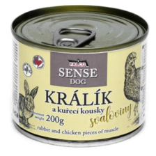 FALCO SENSE DOG konzerva 200 g králik a kuracie